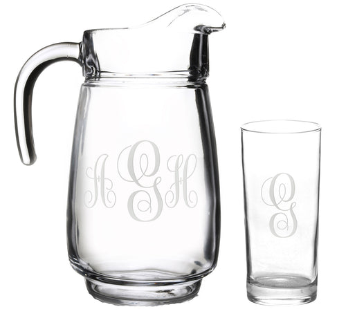 Monogramed 7 pc Tivoli Beverage Set