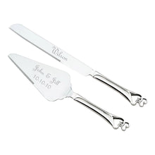 Double Heart Cake Knife and Server Set