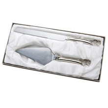 Double Heart Cake Knife and Server Set