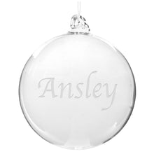 Personalized Glass Ball Ornament