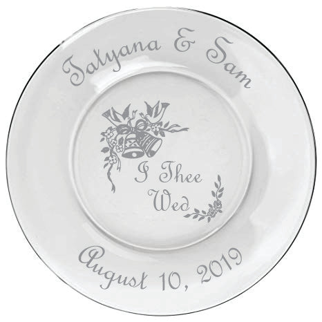 10 inch Wedding Plate